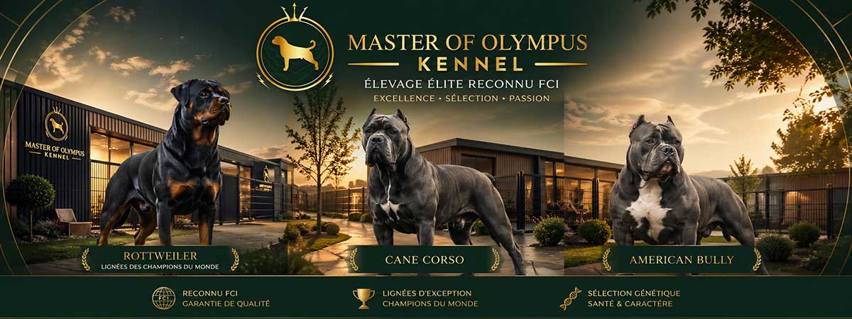 Élevage Master of Olympus – Rottweiler, Cane Corso et American Bully